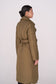 ELLE coat long in khaki