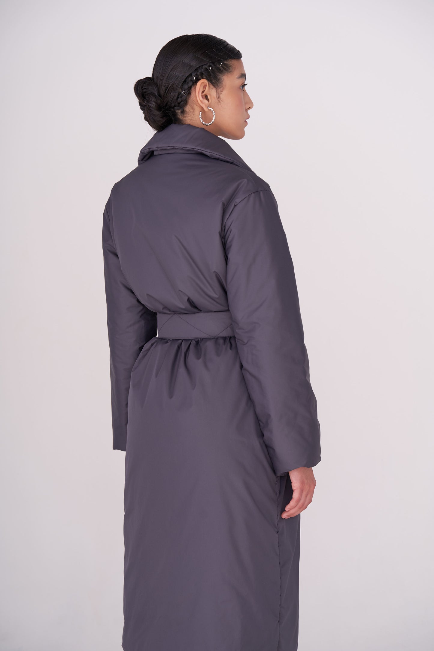 ELLE coat long in fume