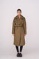ELLE coat long in khaki