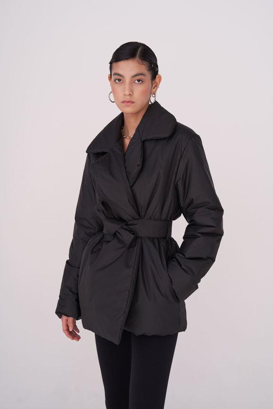 ELLE coat short in black