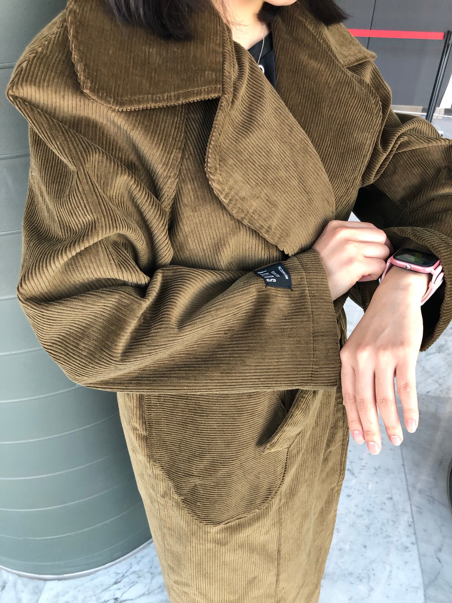 NAU trench coat in khaki