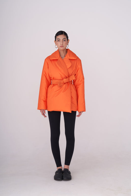 ELLE coat short in orange