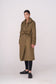 ELLE coat long in khaki