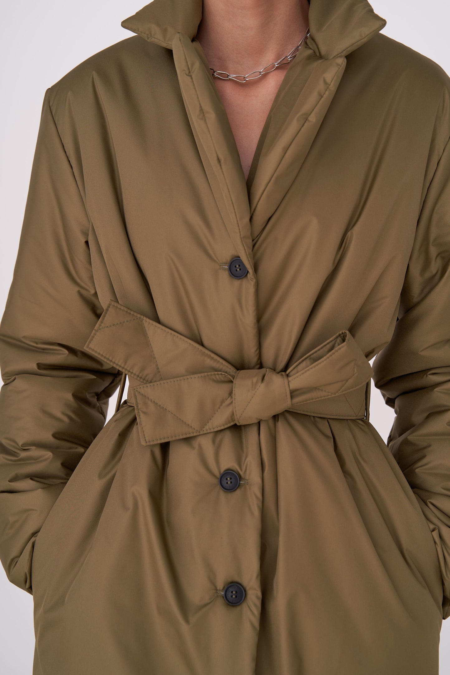 GAU coat long in khaki