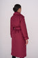 ELLE coat long in bordo