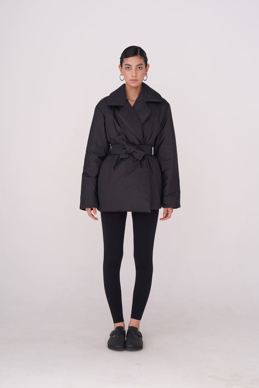 ELLE coat short in black