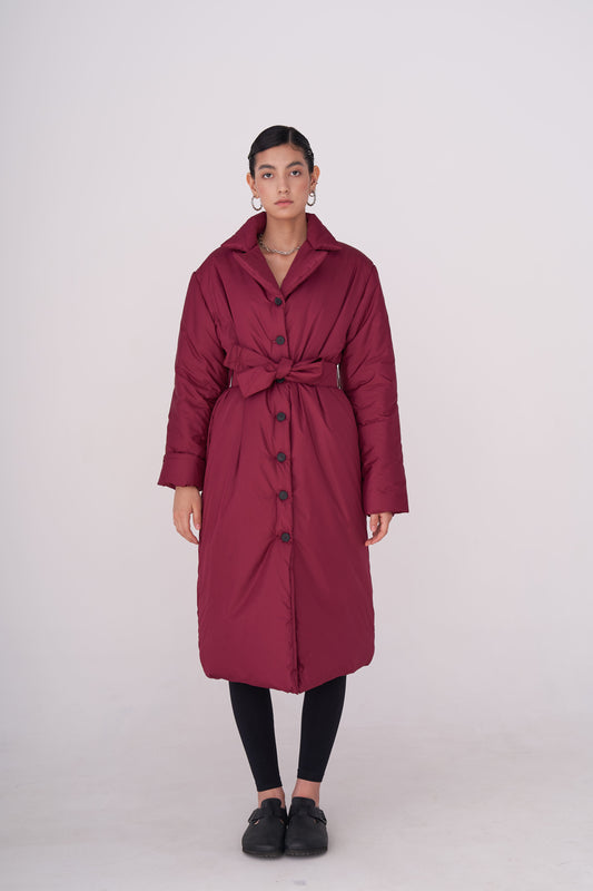 GAU coat long in bordo