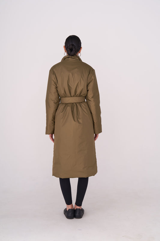 GAU coat long in khaki
