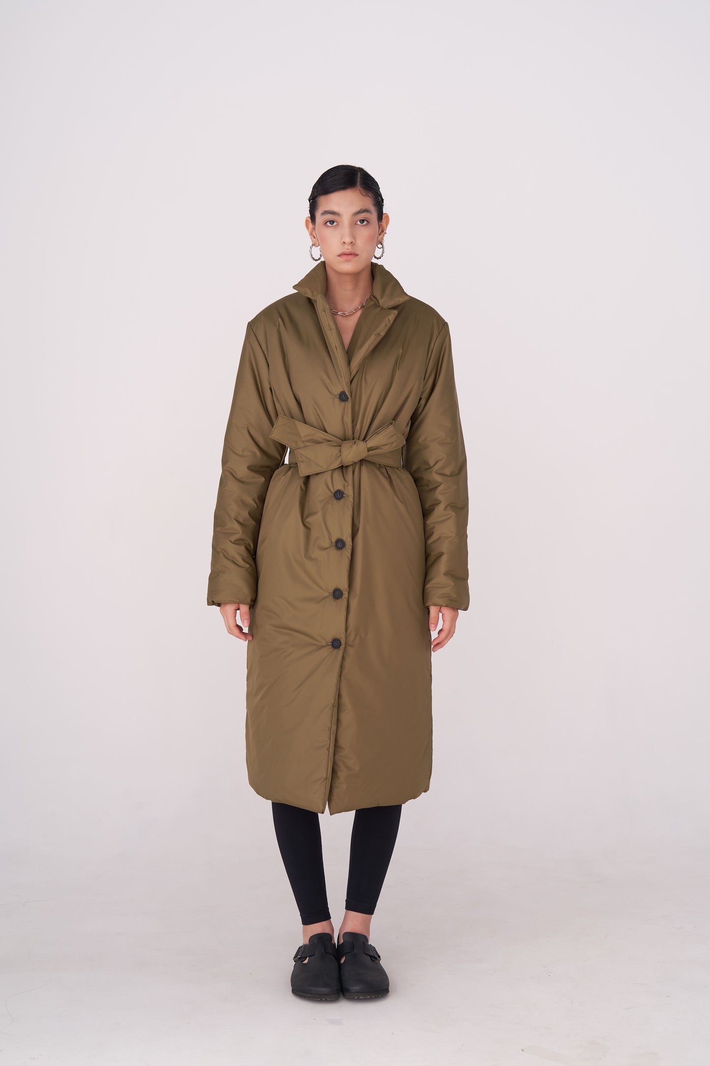 GAU coat long in khaki