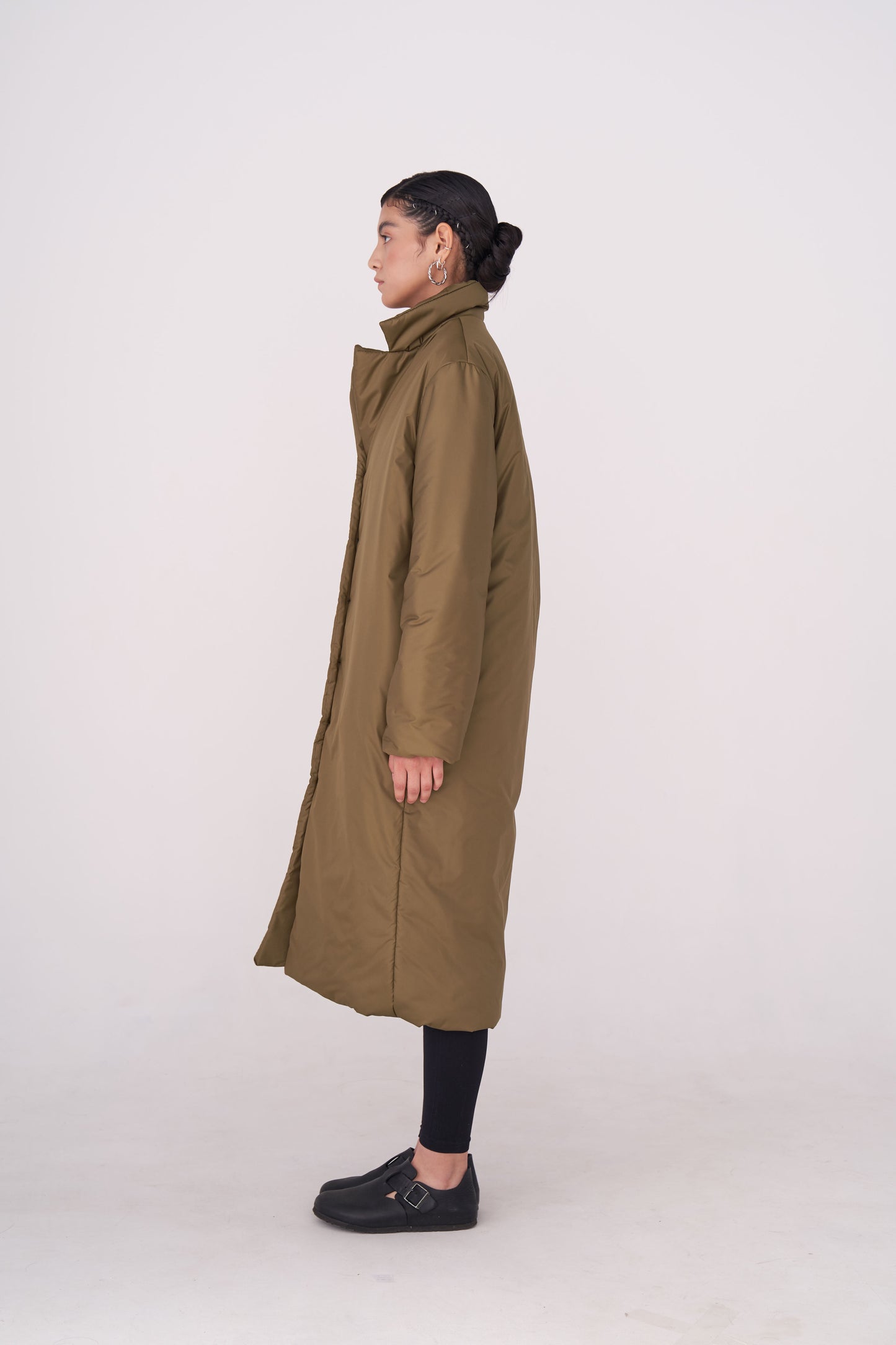 GAU coat long in khaki