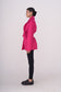 ELLE coat short in fuchsia
