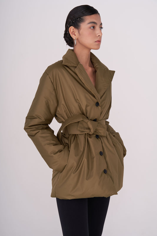 GAU coat short in khaki