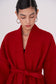 MUNI cardigan in red