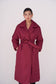ELLE coat long in bordo