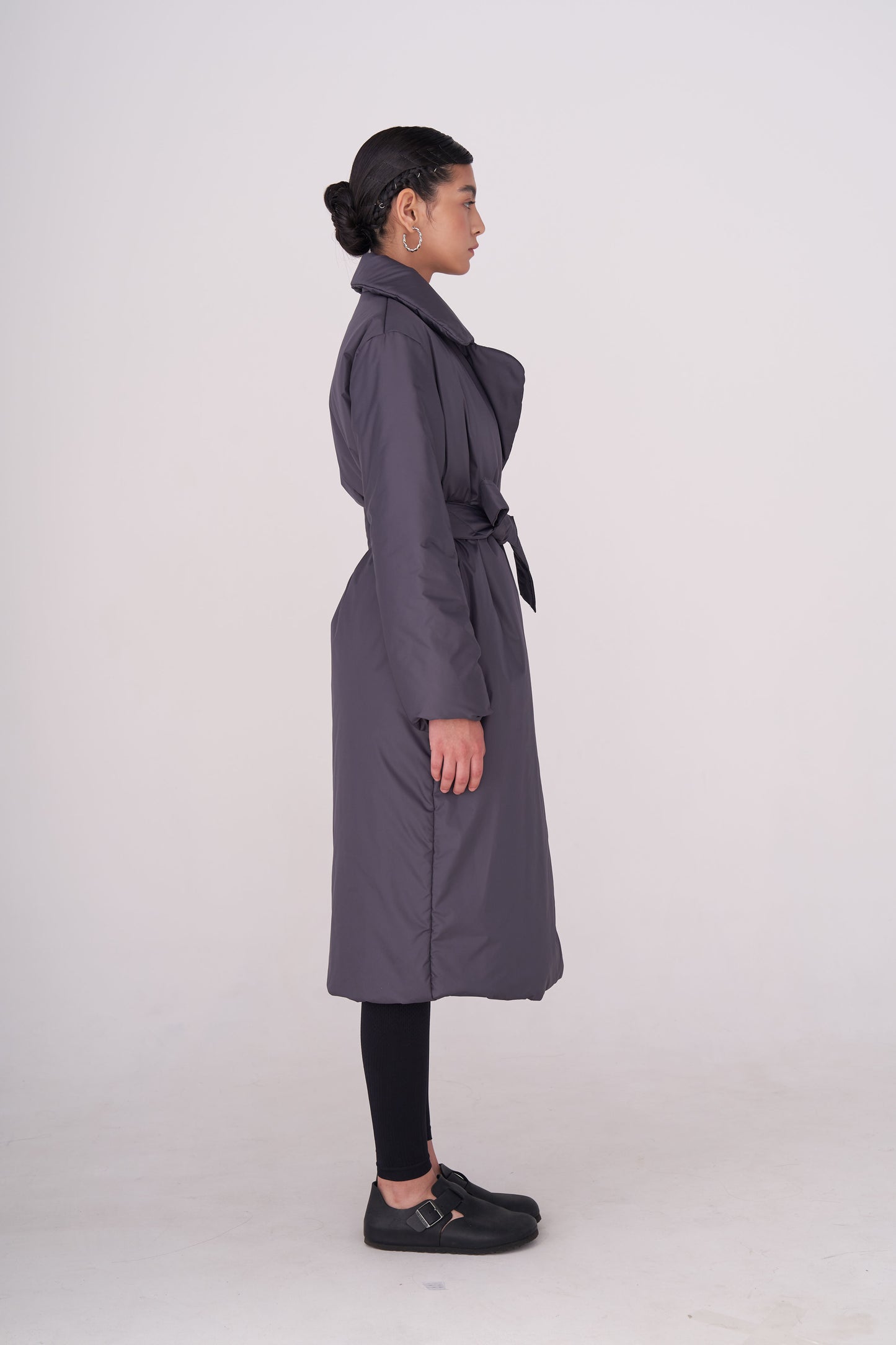 ELLE coat long in fume