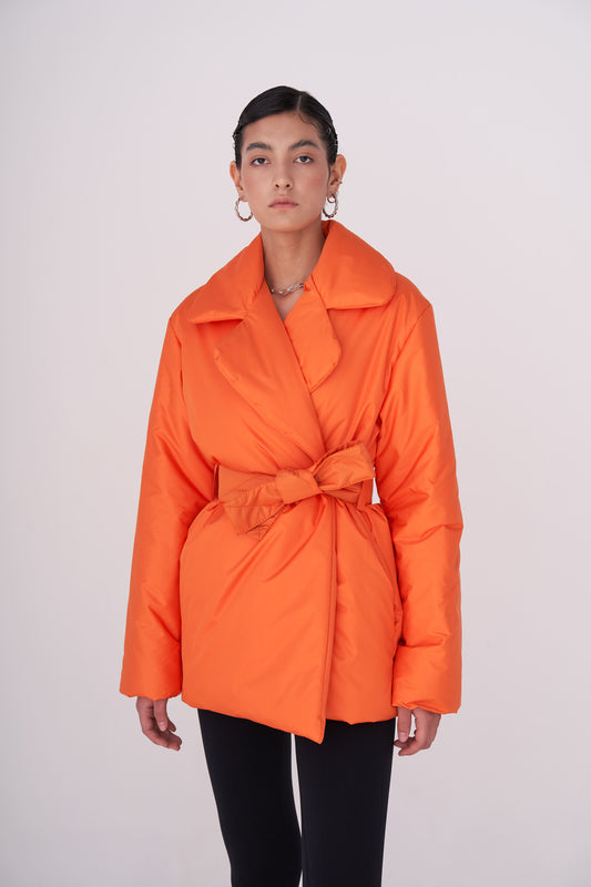 ELLE coat short in orange