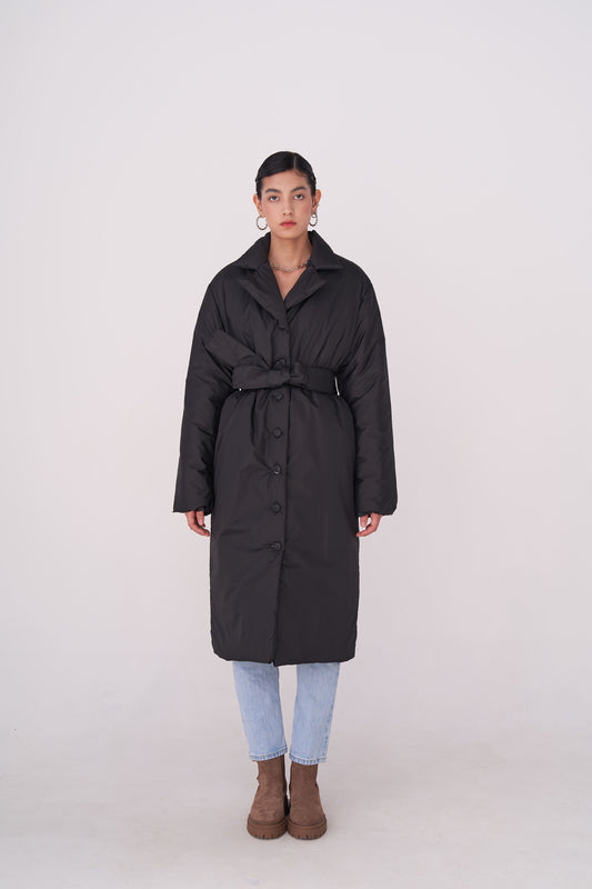 GAU coat long in black