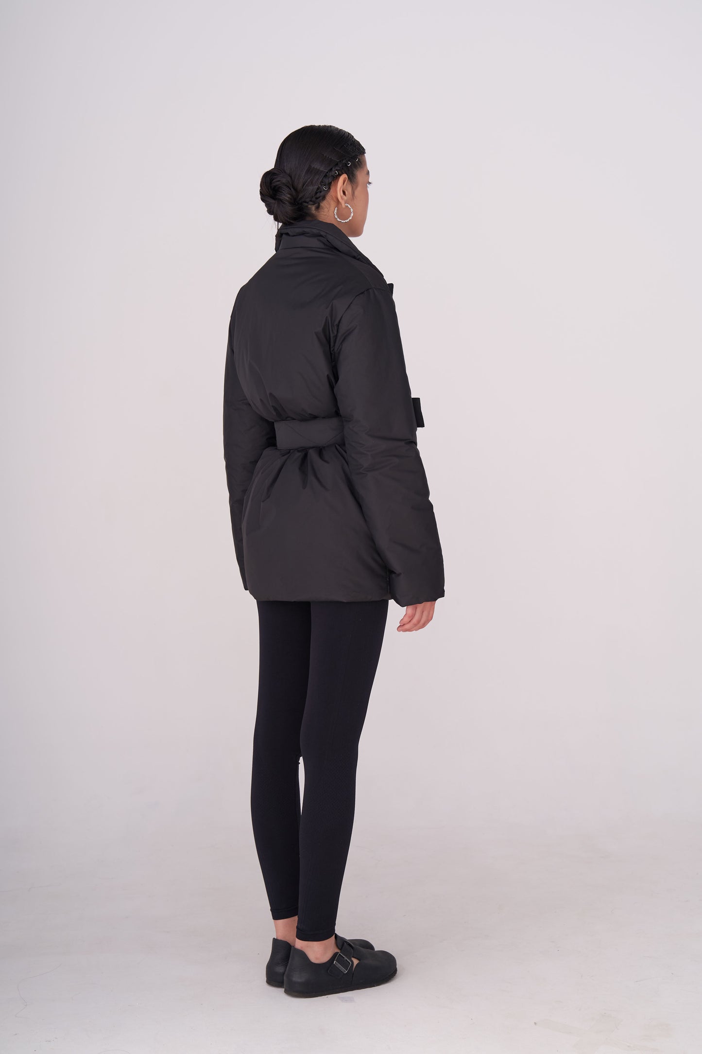 GAU coat short in black