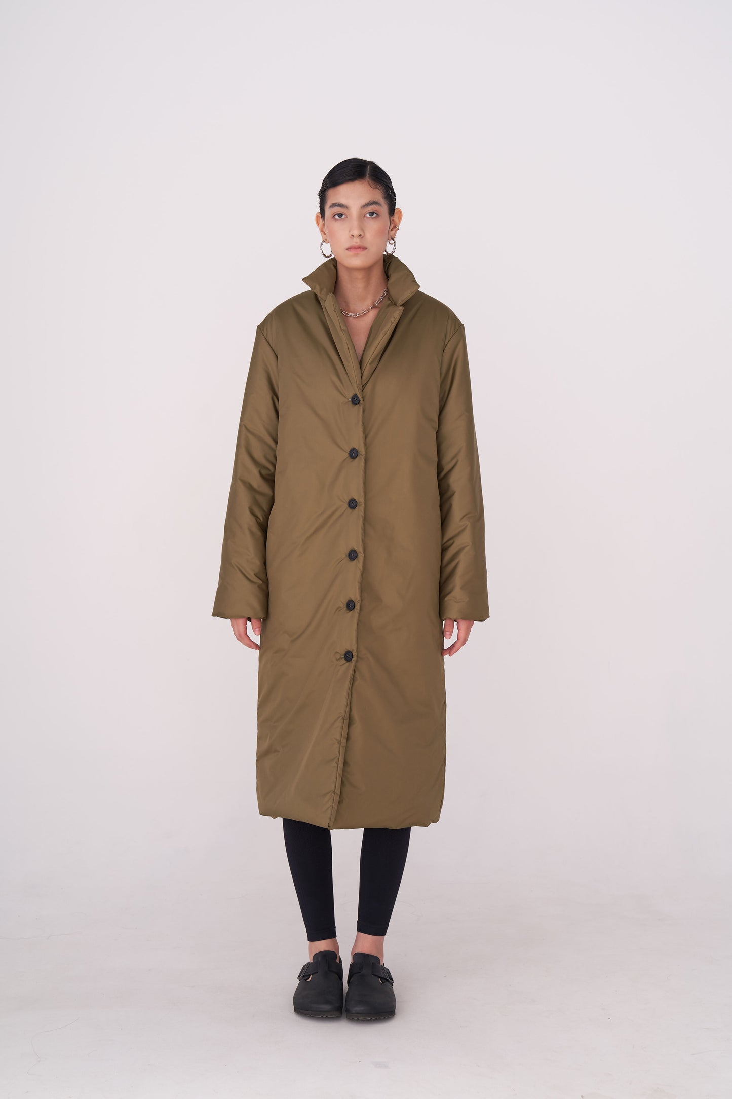 GAU coat long in khaki