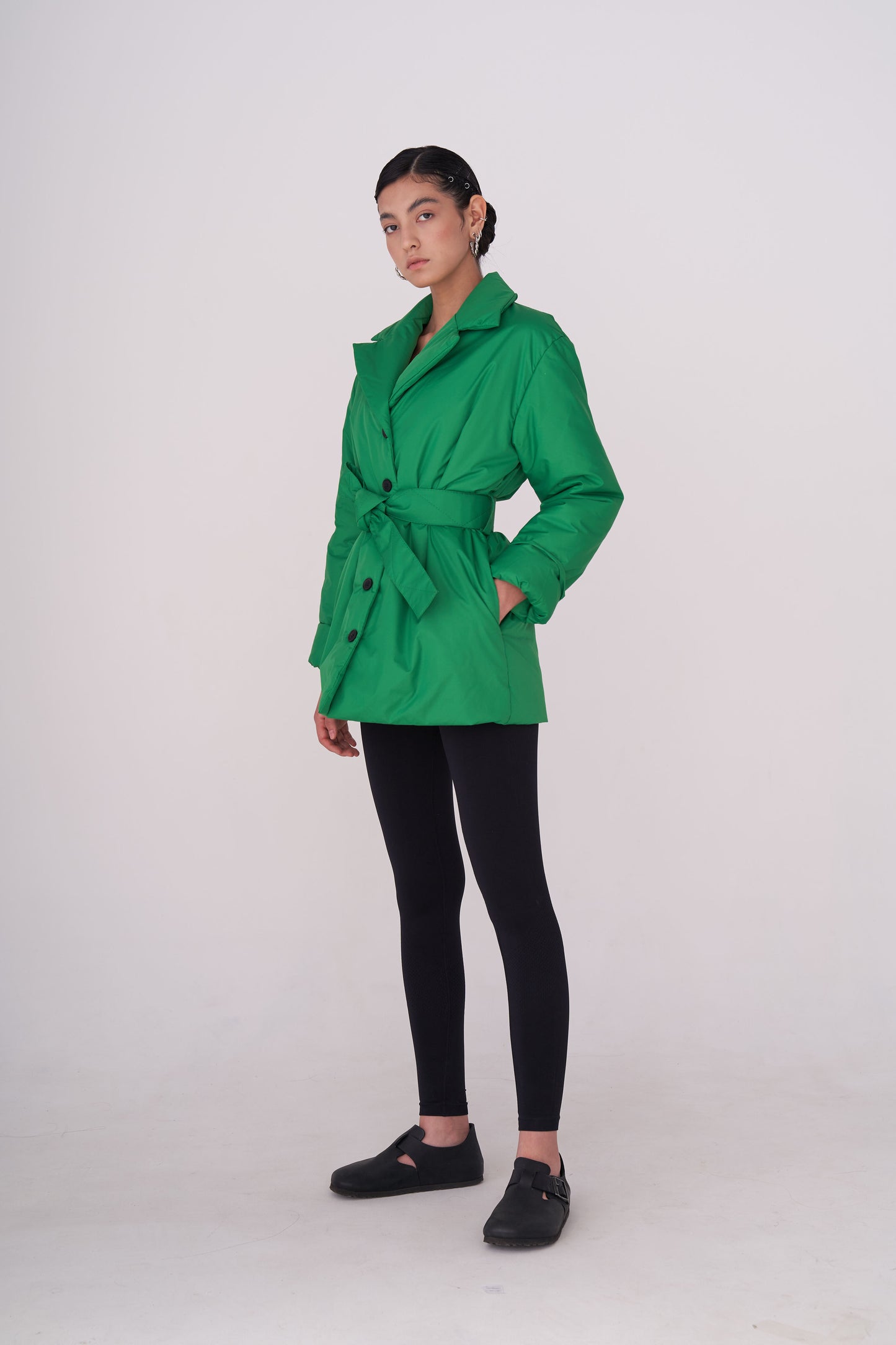 GAU coat short in steppe green