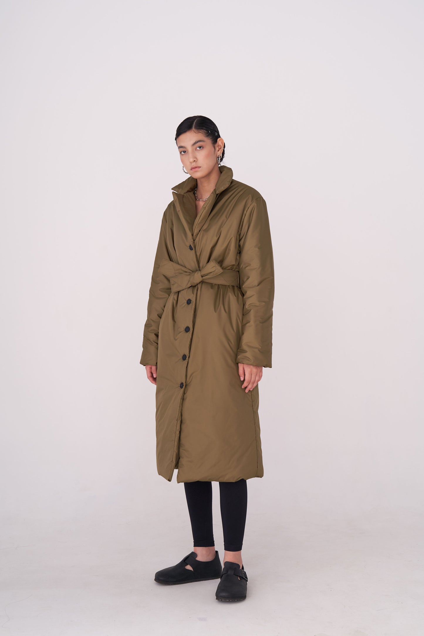 GAU coat long in khaki