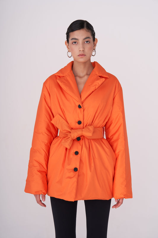 GAU coat short in orange