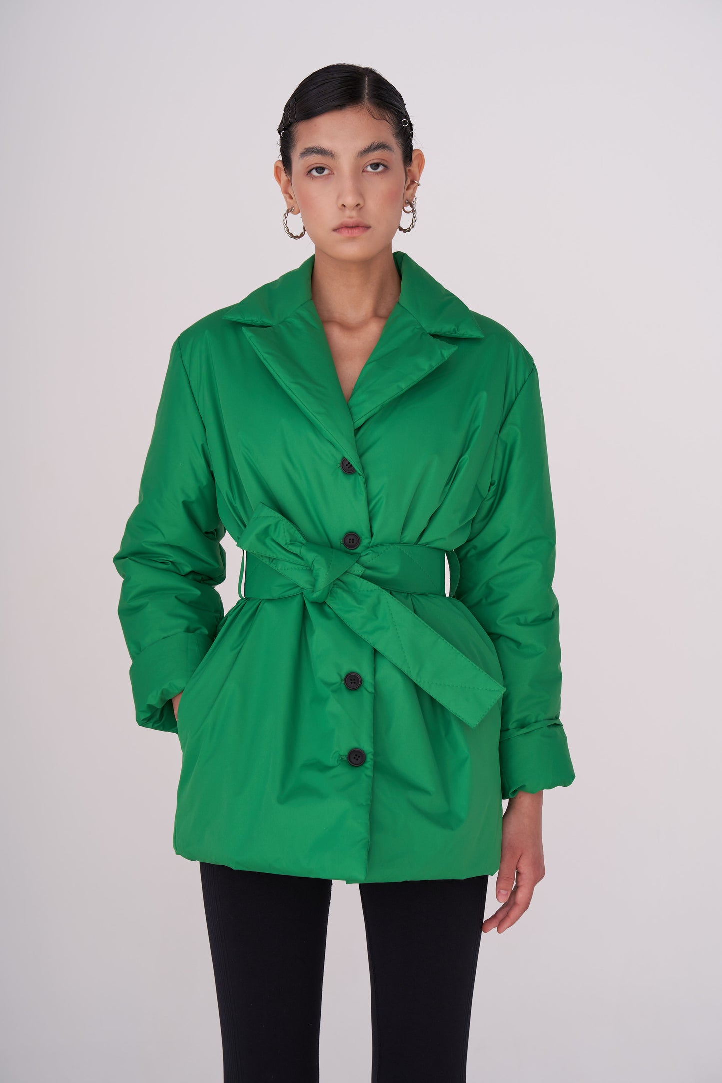 GAU coat short in steppe green