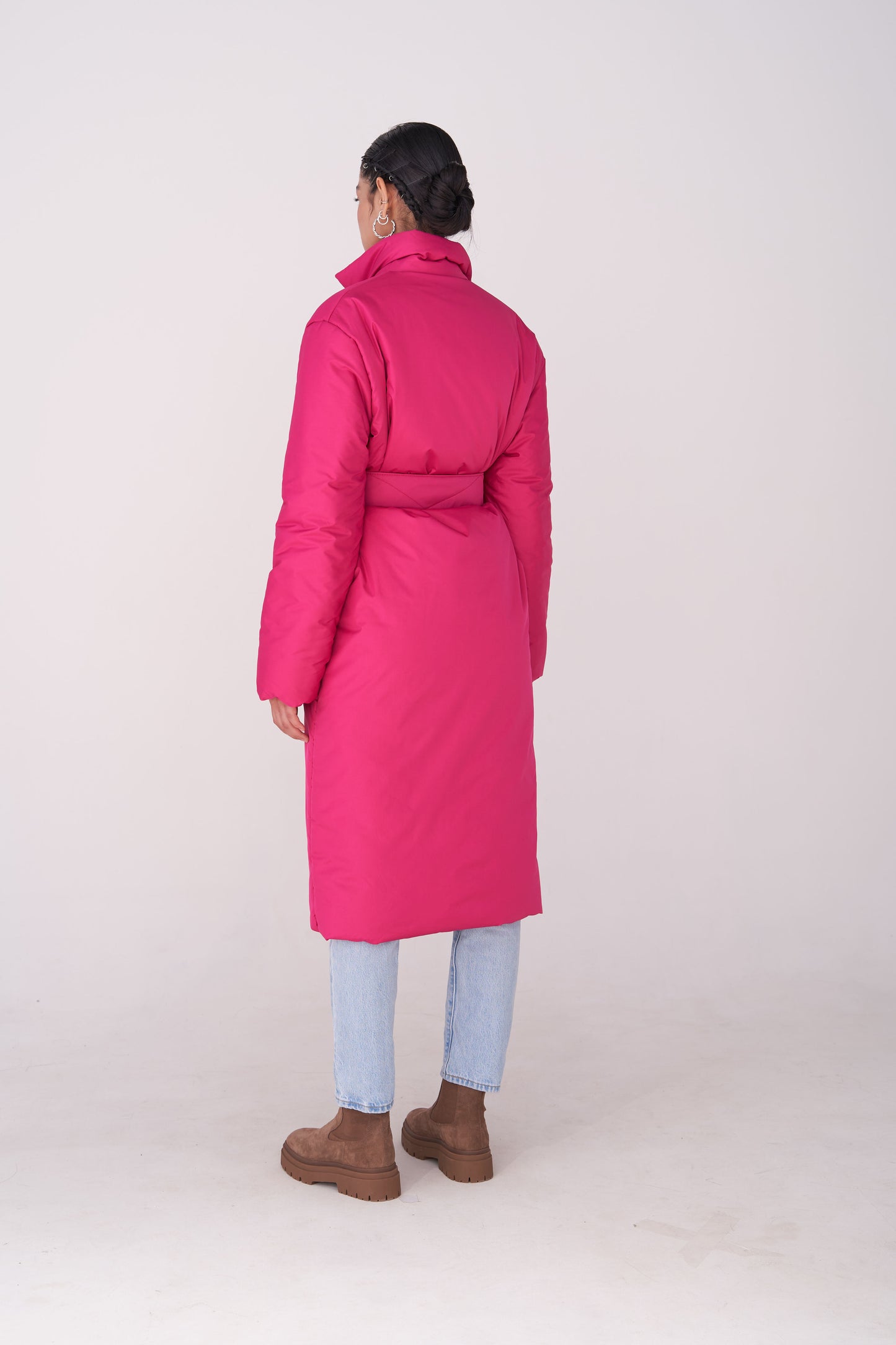 GAU coat long in fuchsia