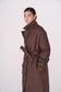 GAU coat long in chocolate