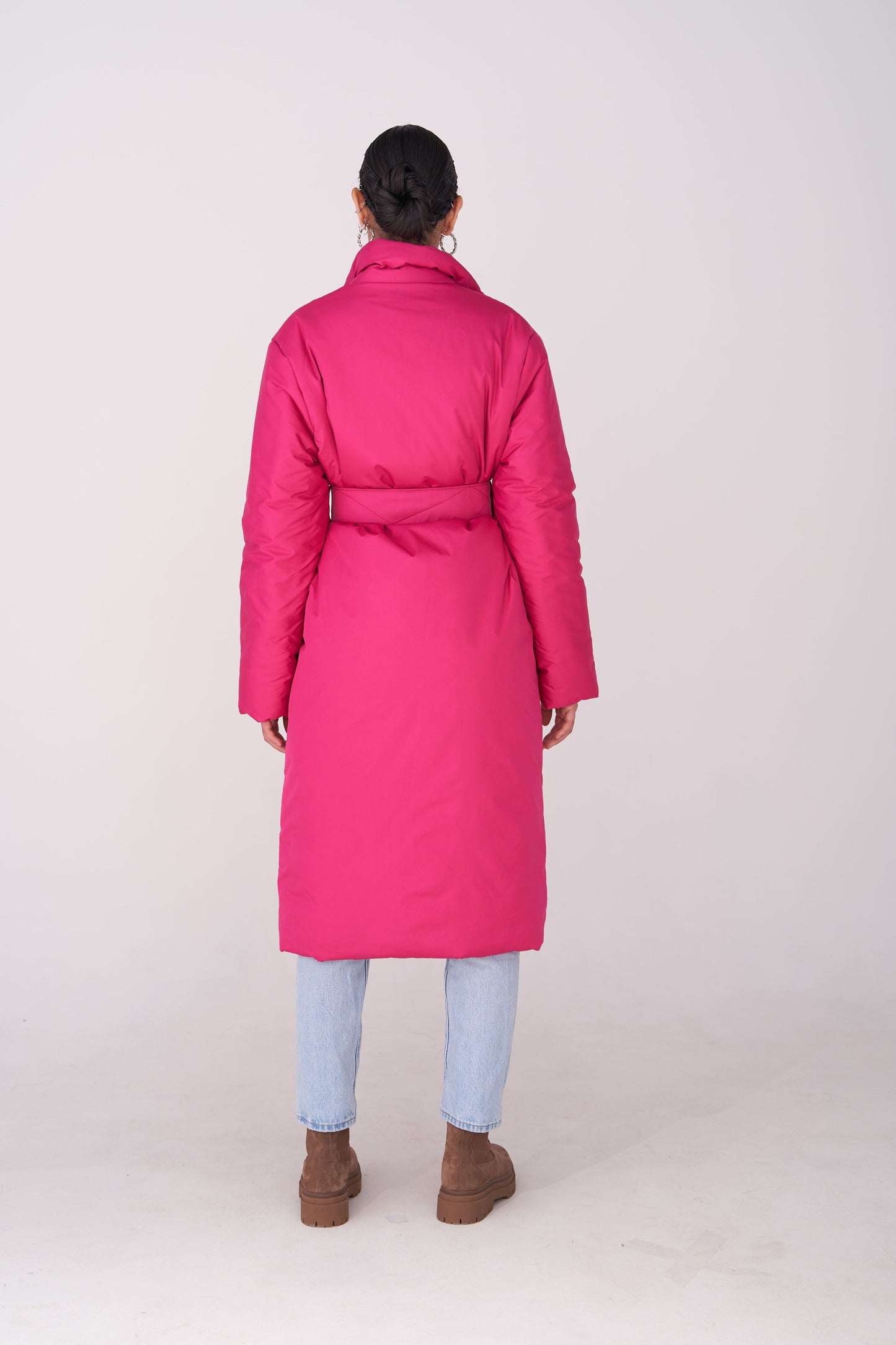 GAU coat long in fuchsia