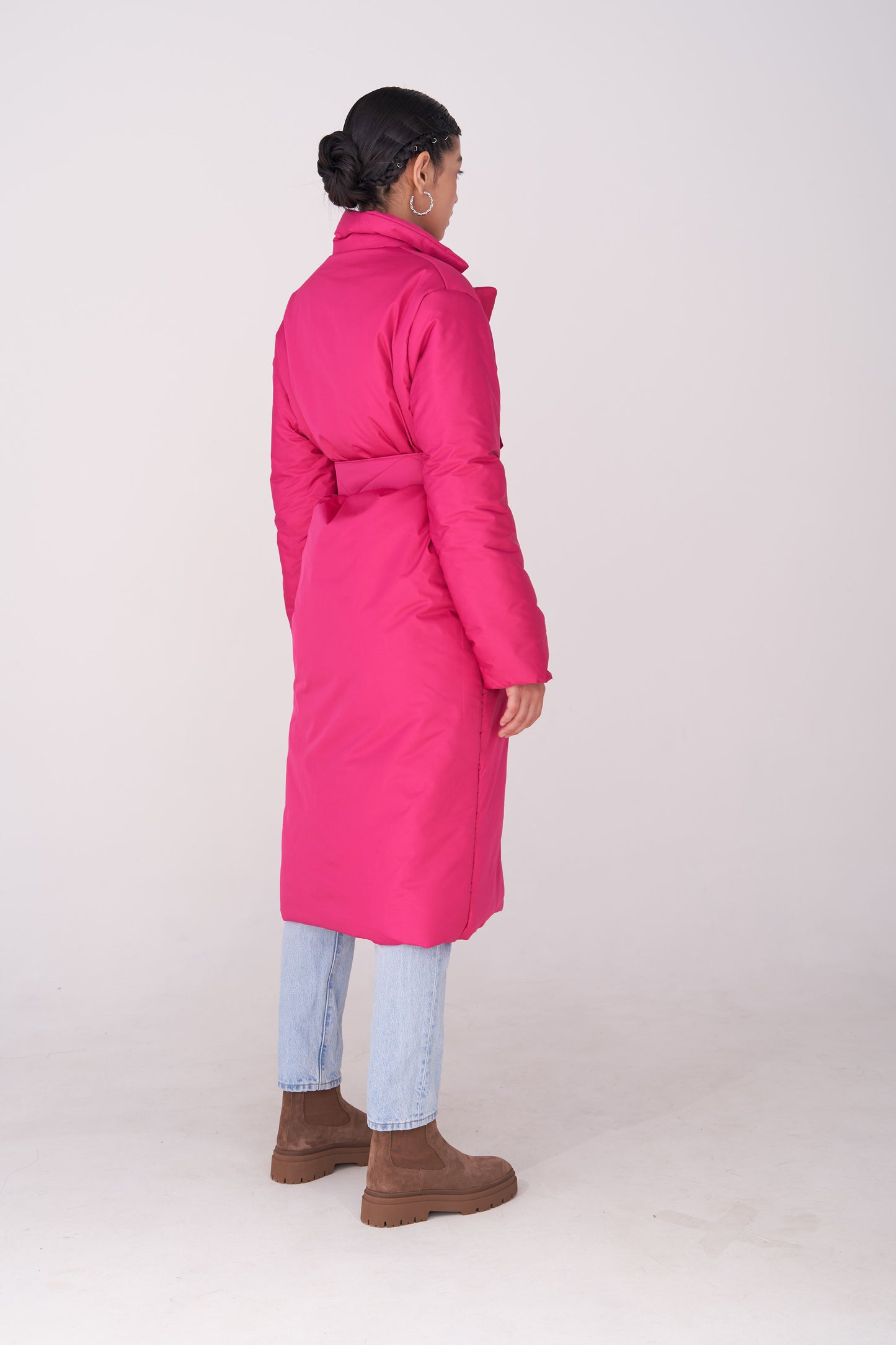 GAU coat long in fuchsia