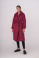 ELLE coat long in bordo