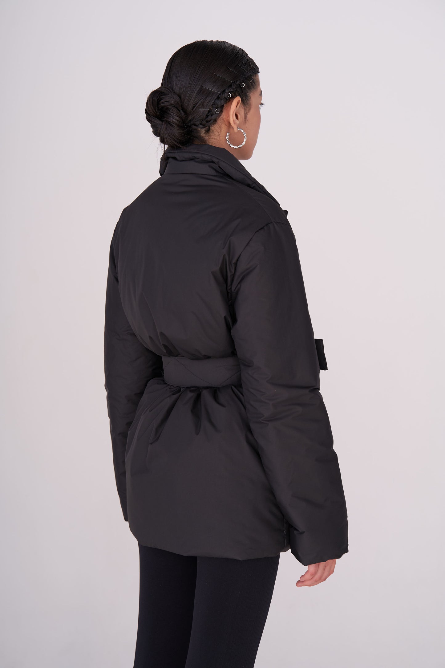 GAU coat short in black